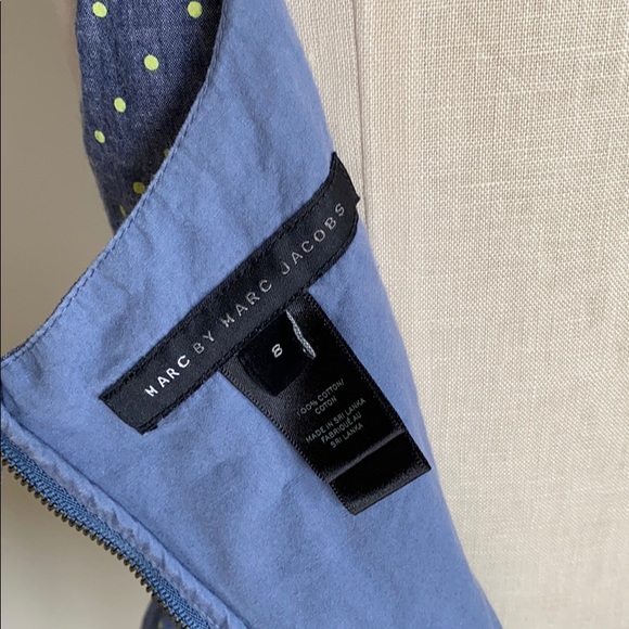 Marc By Marc Jacobs Blue and Yellow Polkadot Dress - Picture 5 of 5